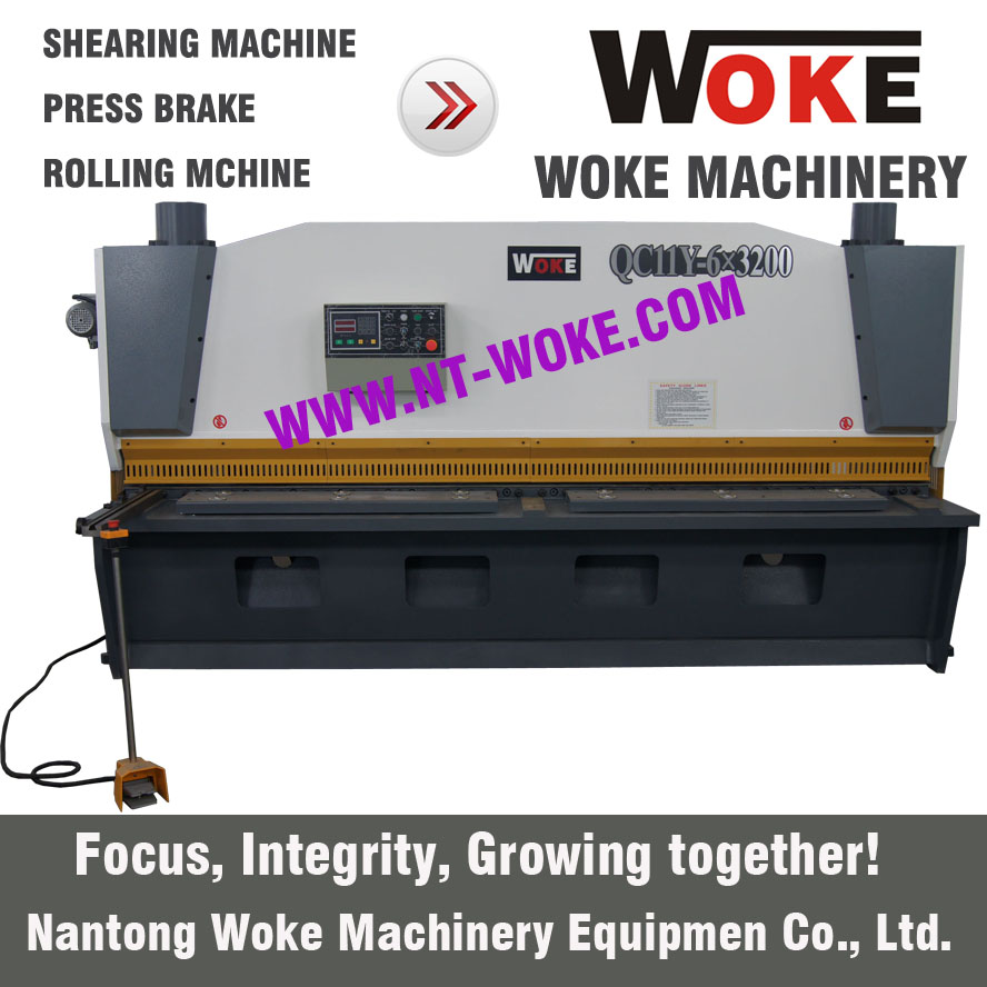 QC11K-6X2500/3200/4000/6000 Hydraulic guillotine shearing machine cutting machine 