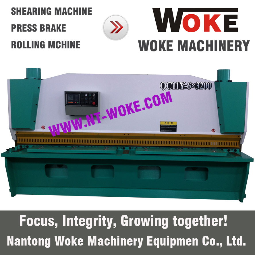 QC11K-6X2500/3200/4000/6000 Hydraulic guillotine shearing machine cutting machine 