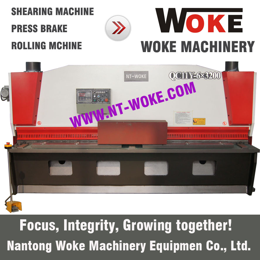 QC11K-6X2500/3200/4000/6000 Hydraulic guillotine shearing machine cutting machine 