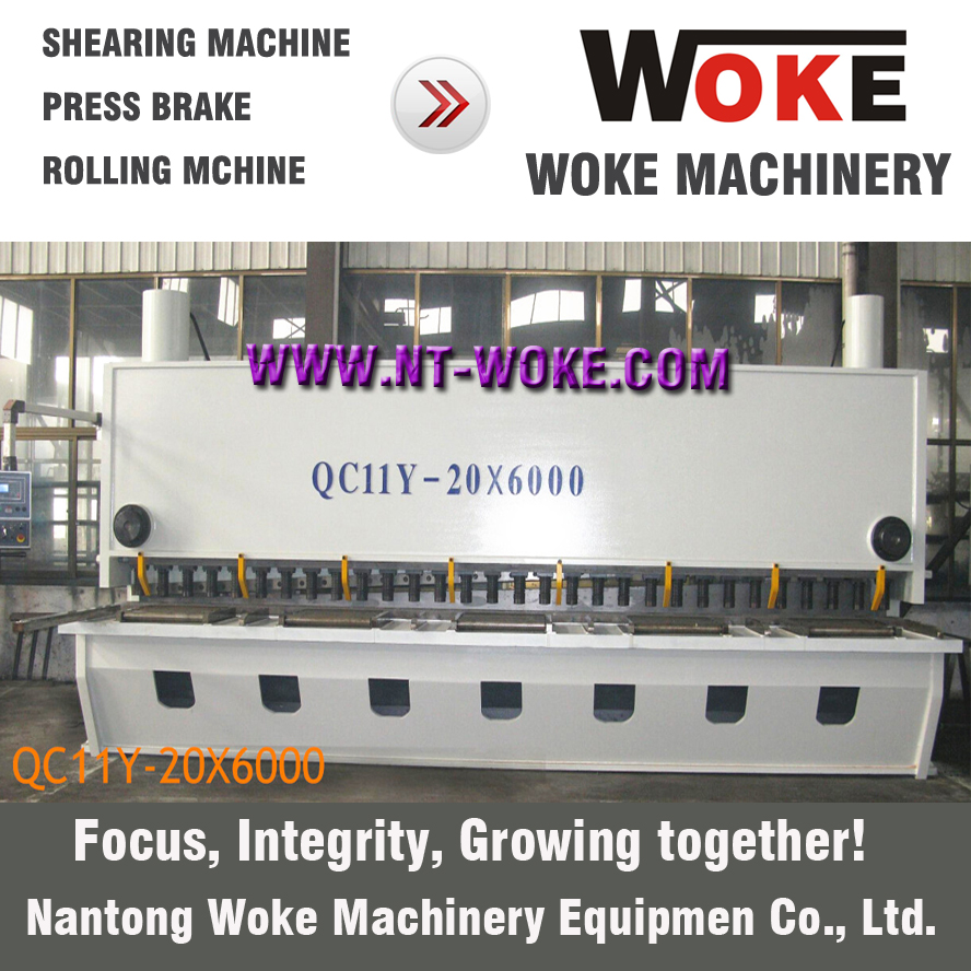 QC11K-20X2500/3200/4000/6000 Hydraulic guillotine shearing machine cutting machine 