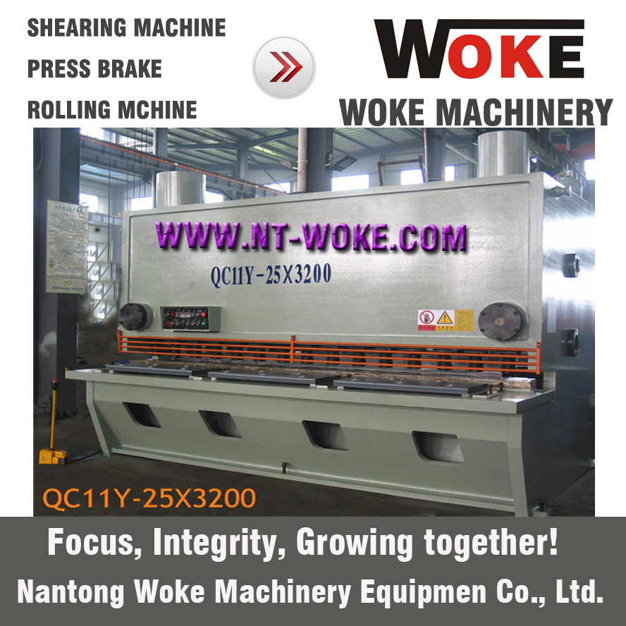 QC11K-25X2500/3200/4000/6000 Hydraulic guillotine shearing machine cutting machine 