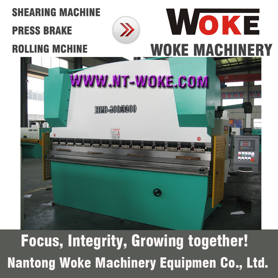 WC67K-200T Hydraulic Press Brake 