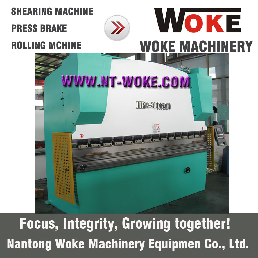 WC67K-200T Hydraulic Press Brake 